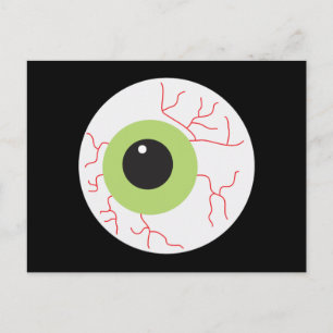 Halloween Scary Eyeball Briefkaart
