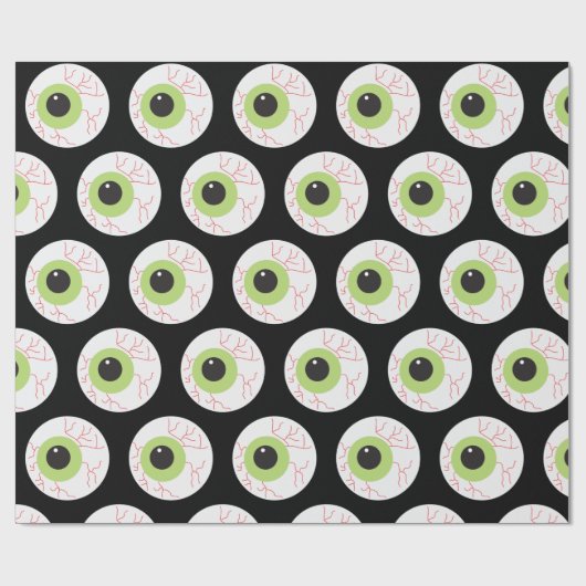 Halloween Scary Eyeball Cadeaupapier (Vlak)
