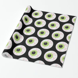 Halloween Scary Eyeball Cadeaupapier
