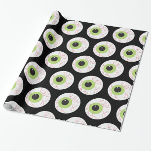 Halloween Scary Eyeball Cadeaupapier