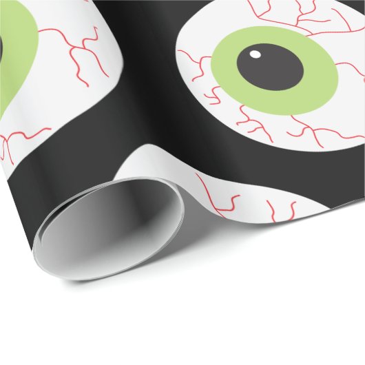 Halloween Scary Eyeball Cadeaupapier (Rol Hoek)