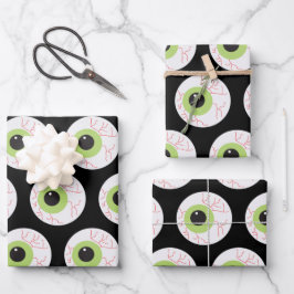 Halloween Scary Eyeball Inpakpapier Vel