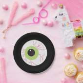 Halloween Scary Eyeball Papieren Bordje (Feest)