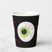 Halloween Scary Eyeball Party Papieren Bekers (Links)
