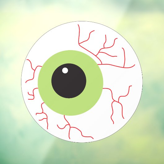 Halloween Scary Eyeball Raamsticker (Vel 3)
