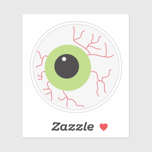 Halloween Scary Eyeball Sticker (Vel)