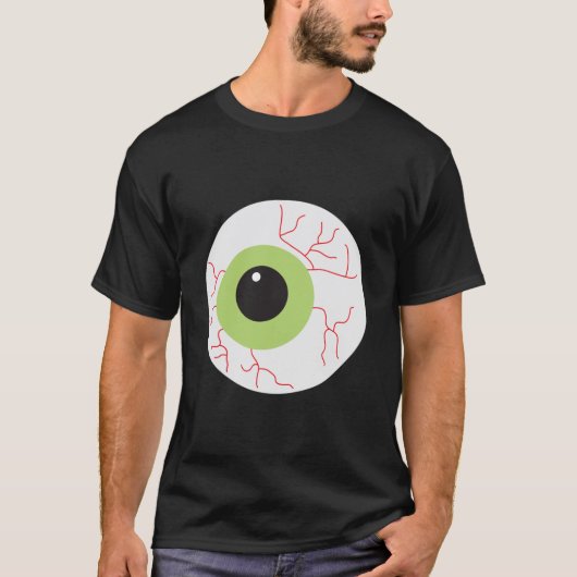 Halloween Scary Eyeball T-shirt (Voorkant)