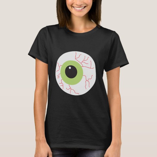 Halloween Scary Eyeball T-shirt (Voorkant)