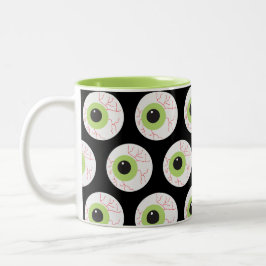 Halloween Scary Eyeball Tweekleurige Koffiemok