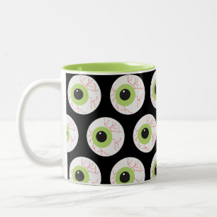 Halloween Scary Eyeball Tweekleurige Koffiemok