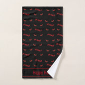 Halloween Scary Eyes Pattern Bad Handdoek (Handdoek)