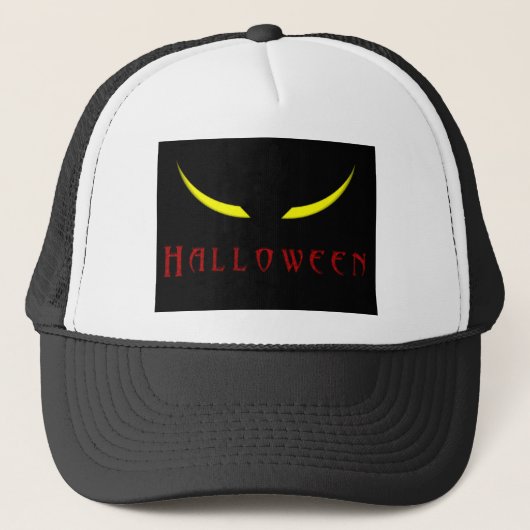 Halloween Scary Eyes Trucker Pet (Voorkant)