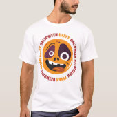 Halloween Scary Face T-shirt (Voorkant)