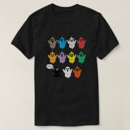 Halloween Scary Faces Boo Sheet T-shirt