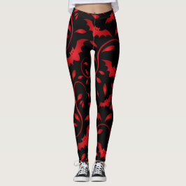 halloween_Scary Flying Bats Ontwerp Leggings