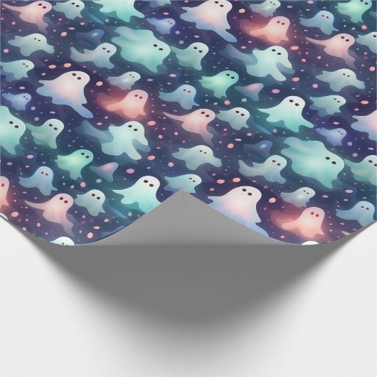 Halloween Scary Ghost en Goblins Cadeaupapier (Hoek)