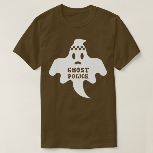 Halloween Scary Ghost Police Spooky Boo Funny 279 T-shirt (Design voorkant)