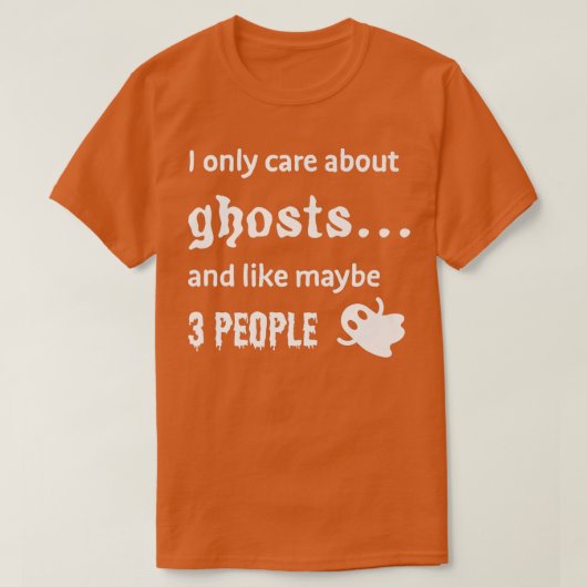 Halloween Scary Ghost Spooky Boo Funny 280 T-shirt (Design voorkant)