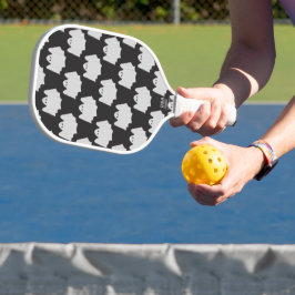 Halloween, Scary Ghost, Trick Or Treat, Boo Pickleball Paddle