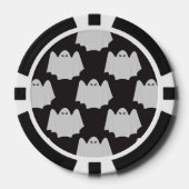 Halloween, Scary Ghost, Trick Or Treat, Boo Poker Chips (Voorkant)