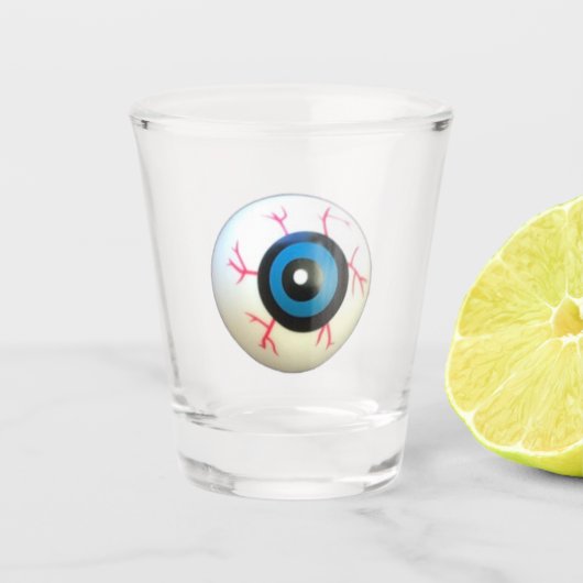 Halloween Scary Ghoul Bloodshot Eyeball Shot glass Shot Glas (Voorkant)