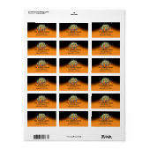 Halloween Scary Green Hand met Paarse nagels Etiket (Full Sheet)