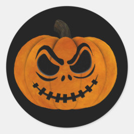Halloween Scary Jack O Lantaarn Pompoen Sticker
