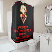 Halloween Scary Masker Douchegordijn (In situ)