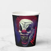 Halloween Scary Monster Clown Papieren Bekers (Achterkant)