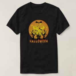Halloween Scary Moon Face T-shirt