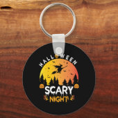 Halloween Scary Naight Birthday Sleutelhanger (Voorkant)