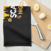 Halloween Scary Naight Birthday Theedoek (Quarter Fold)