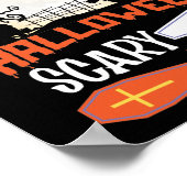 Halloween Scary Night Creepy Witch Poster (Hoek)