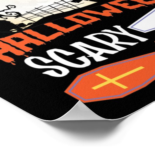 Halloween Scary Night Creepy Witch Poster (Hoek)