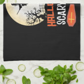 Halloween Scary Night Creepy Witch Theedoek (Gevouwen)