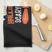 Halloween Scary Night Creepy Witch Theedoek (Quarter Fold)