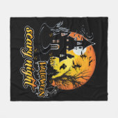 Halloween Scary Night Fleece Deken (Voorkant (Horizontaal))