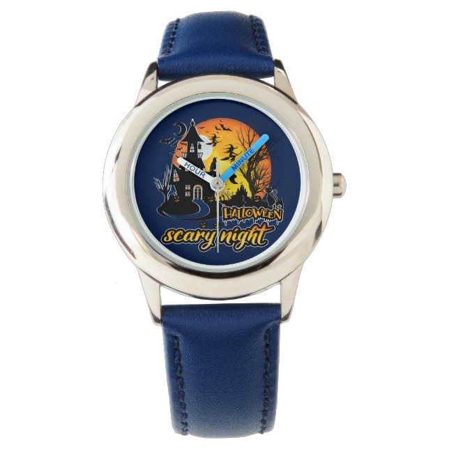 Halloween Scary Night Horloge (Voorkant)
