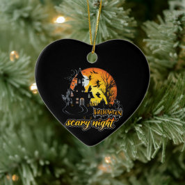 Halloween Scary Night Keramisch Ornament