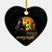 Halloween Scary Night Keramisch Ornament (Voorkant)