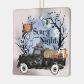 Halloween Scary Night Keramisch Ornament (Links)
