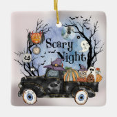 Halloween Scary Night Keramisch Ornament (Voorkant)
