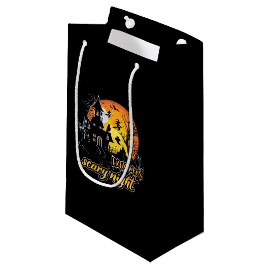 Halloween Scary Night Klein Cadeauzakje (Voorkant Gekanteld)