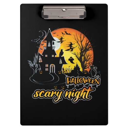 Halloween Scary Night Klembord (Voorkant)