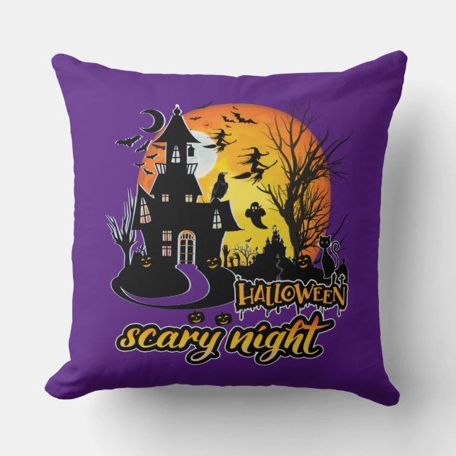 Halloween Scary Night Kussen (Voorkant)