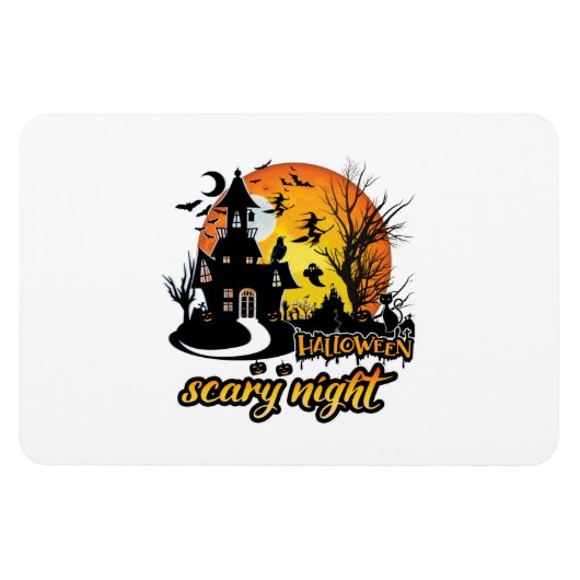 Halloween Scary Night Magneet (Horizontaal)