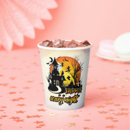 Halloween Scary Night Paper Cups Papieren Bekers
