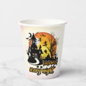 Halloween Scary Night Paper Cups Papieren Bekers (Voorkant)