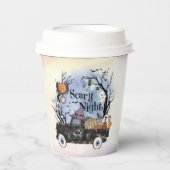 Halloween Scary Night Papieren Bekers (Voorkant)