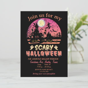 Halloween Scary Night Party Planner Uitnodiging